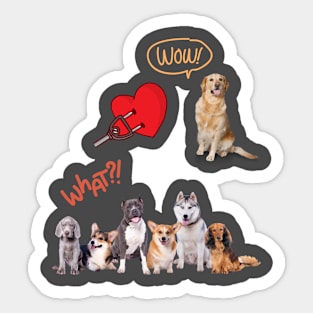 Dog's Family Sticker